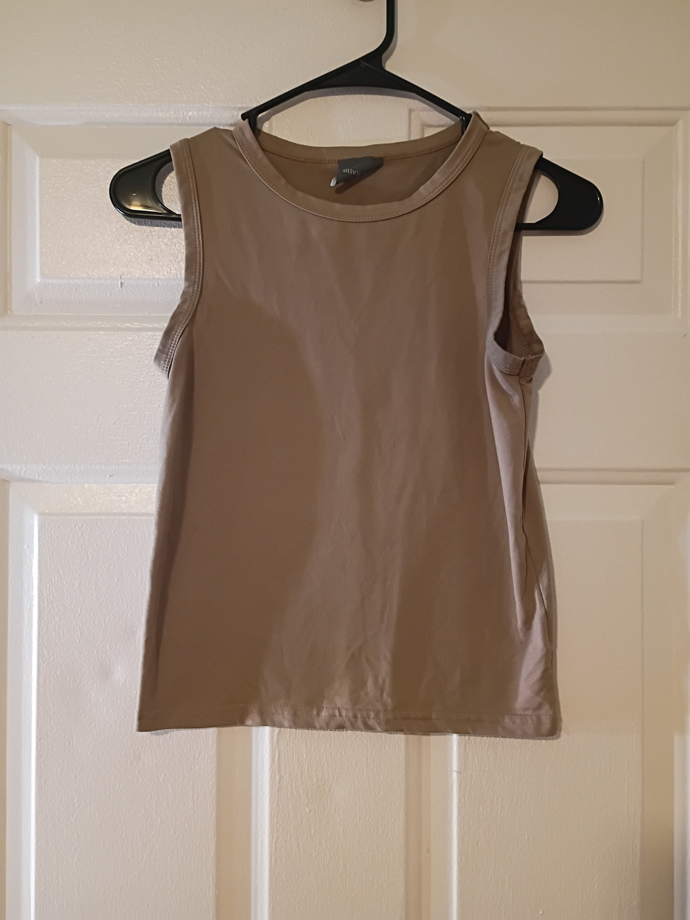 Olivia Rae Sleeveless Tank Top - Taupe/Nude